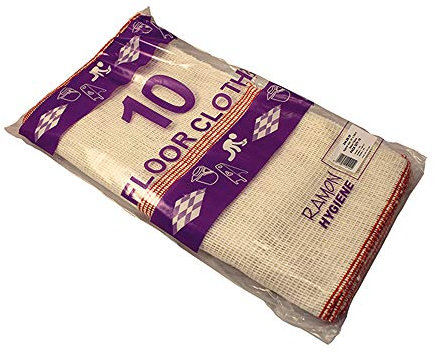 Ramon Hygiene Lightweight Floorcloth, 47 x 36 cm, Pack of 10 Cloths