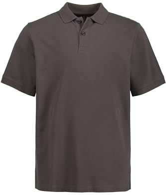 JP 1880 herrstora storlekar, överdimensionerade herrkläder, L-8XL, pikétröja, basic, halvärm, piké, L till 10XL 702560, Grafitgrå, XXL