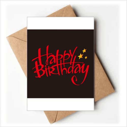 Englischer Kunsttext Happy Birthday Grußkarten You are Invited