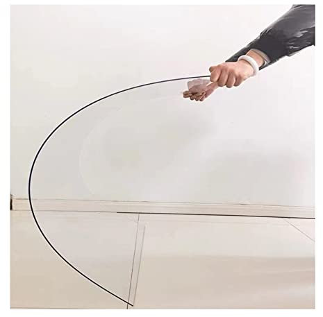 Acrylglas Platten Acrylplatten Balkon Und Terrasse Klare Kunststoffplatten, 1,2 Mm Dick Acryl HD Clear Barrier/ Biegbar Trennwand-Paneele, 2 4 6 8 M Lang, Leicht Zu Schneiden Und Zu Installieren ( Col