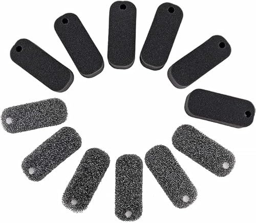 hygger 12er-Pack (6 grobe Pads + 6 feine Pads) Ersatz-Aquarium-Filterschwamm für den Schildkrötenfilter HG979
