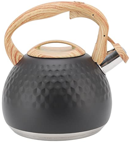 LIYJTK Wooden Bouilloire à Induction, Bouilloire Sifflante Bouilloire Sifflante, Bouilloire à Gaz, Bouilloire Sifflante en Acier Inoxydable, Théière Théière Bouilloire sifflante