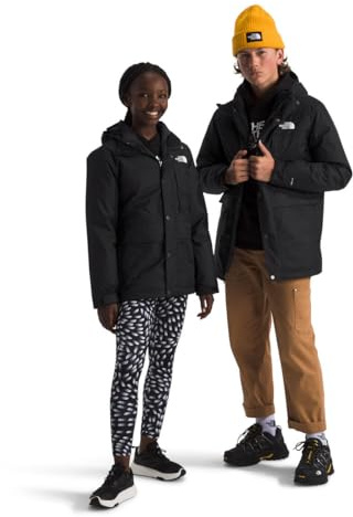 The North Face Teen North Down Triclimate 3-in-1 Jacket | Waterproof, Seam Sealed, Attached Hood, Reversible Inner Layer, TNF Black, X-Small