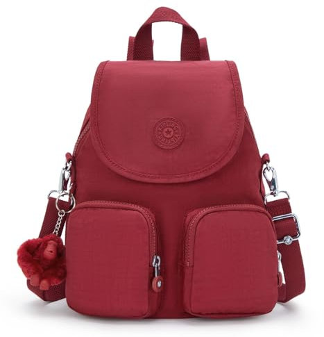 Kipling Firefly UP, Kleiner Rucksack (umwandelbar in Schultertasche), 14 x 80 x 38 cm, Funky Red (ROT)