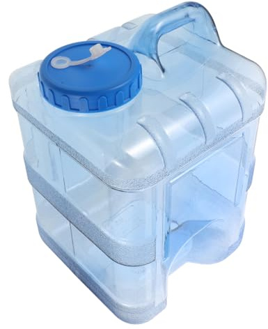 BESPORTBLE 1 Bidón de Almacenamiento de Agua y Aceite de 15 L Grifo y Tapa Hermética, Contenedor Líquido Portátil para Camping al Aire Libre, Uso Casa