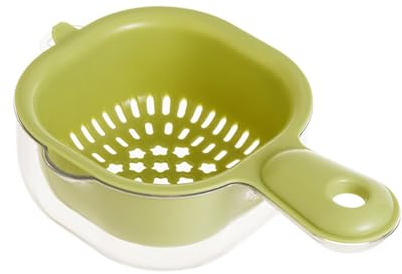 Petite Passoire de Cuisine, Bol de Lavage du Fruits, Passoire à Pâtes avec Poignée pour Égoutter & Laver Fruits Légumes