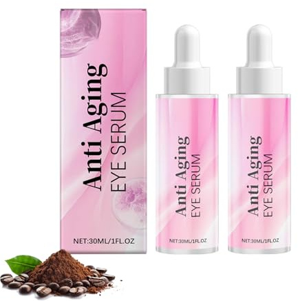 Koffein Augenserum, Retinol Augenserum, Augencreme Gegen Augenringe und Schwellungen, Augenpflege, Anti-Aging für dunkle Kreise und Falten (30ML, 2)