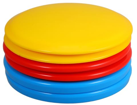 GALPADA Ensemble de 6 Disques de Disc Golf pour Adultes Pack Comprenant Disque d'Entraînement Driver de Milieu de Gamme et Putter Matériau Solide Couleurs Intenses pour Jeux