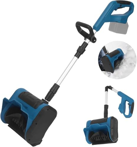 Souffleuse à neige électrique pliable avec perche télescopique, sans fil et alimentée par batterie, pour un déneigement efficace sur tous types de routes