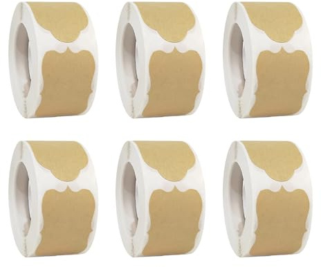 Etikettenaufkleber,selbstklebende Papieraufkleber | Namensetiketten Rollen | Für Tüten, Geschenkboxen, Grußkarten, Basteln, Wand, Haushaltsbuch, Vorratsgläser,
