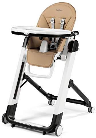 Peg Perego Siesta Follow Me, chaise haute multifonctions Ultra compacte, Noyer