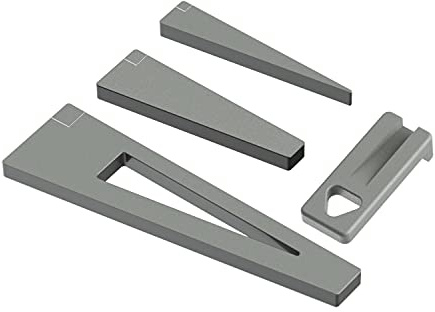 Tough Tactical Tools Outil de nivellement de portée, niveleur de portée, cale de nivellement de lunette (gris métallique)