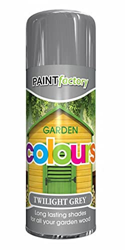 Classic Signature - Garden Aerosol Spray Paint 400ml Long Lasting Shades for Wood Metal and Plastic (3 x Pack, Twilight Grey)