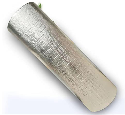 Yimihua Selbstklebend Isolierfolie Rolle 3-4mm Dämmfolie Dachisolierung dampfsperre Sauna doppelschichtiger Hitze Dampfsperre Sauna für Wohnmobil und Wohnwagen(Size:1x20m/3.2x65.6ft)
