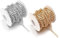 DBAILY Catene a Maglia Intrecciata In Alluminio,2 Rotoli Catene Di Cordoli Non Saldatonon Sbiadire Accessori Per Gioielli Per Fai Da Te Gioielleria Catena Della Borsa Collana 7 x 4mm×5m(Oro,Argento)
