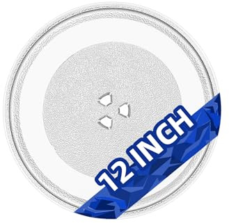MorefaLife Microwave Glass Plate 12 inch - Exact 12 Replacement for Whirlpool Microwave Turntable Part Numbers W11367904/ W10337247/ AP6892124/ W11335034/ A06015H00AP - Dishwasher Safe