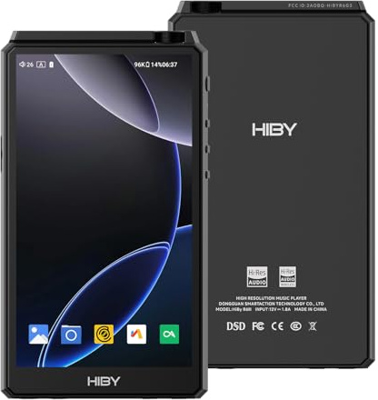 HiBy R6 gen3 DAP Player Hi Res Audio with Class A&AB Amp/Android 12 / Bluetooth 5.0 / WiFi / 4G+64G+2TB Expandable Memory