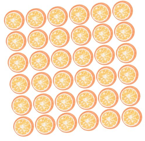minkissy Mascarilla Facial Estampado Naranja 50 Unidades Disco de Algodón Redondo Hidratante para Spa Cuidado Facial y Cuello