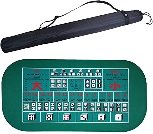Portable Poker Table Top Portable Rubber Poker Mat Professional Poker Mat Non-Slip and Folding Poker Card Tabletop Layout for Playing Cards Poker Games Fun Game Night Supplies - Cool Casino Gift fo
