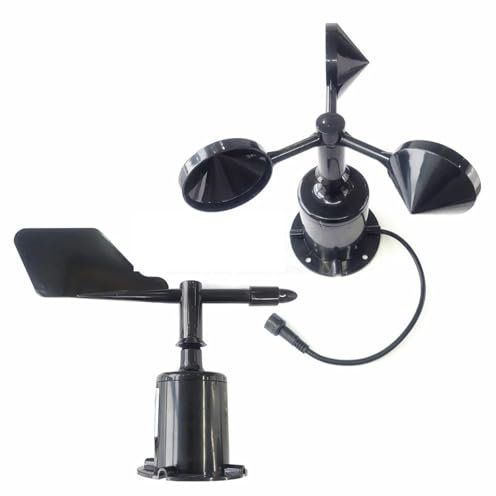 PJJYSVZP Sensore di direzione della velocità del in policarbonato da 30 m/s Stazione meteorologica Sensore anemometro da Esterno a 3 Tazze Uscita RS485 4-20 mA 0-5 V 0-10 V(4-20mA Direction)