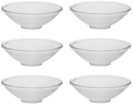 GOOHOCHY Glass Candle Drip Catcher Rings 6pcs Wax Drip Protector Tray for Candlesticks Furniture Protection Suitable for Meditation and Home Decor