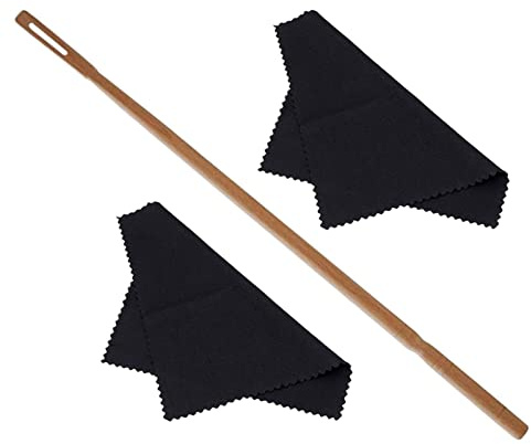 Flute Cleaner Flute Cleaning Supplies Multifunctional for Cleaning Polishing 2pcs Cloth Rod