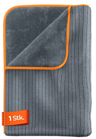 ADBL Dementor Trockentuch 840GSM (1 STK.) - Ideal zum Trocknen von Lackoberflächen - extrem saugstarkes & fusselfreies Mikrofasertuch für die Auto & Motorrad Pflege - Autowäsche | 60x90cm