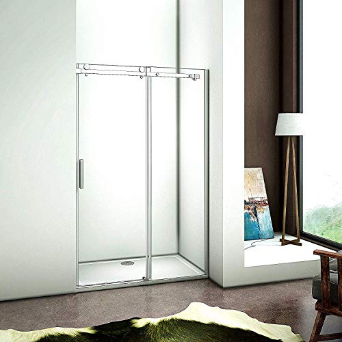 Aica Sanitär 8mm NANO Glas 155x195cm Duschtür Nischentür Duschabtrennung Duschwand Schiebetür