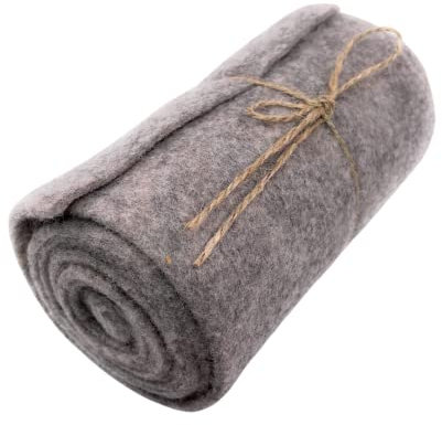 Marzoon 15 x 200 cm Grau Filzband – Dekoband Filz für Basteln, Nähen & Tischdeko – Deko-Momente & Bastelspaß – vielseitig einsetzbar