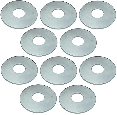 AERZETIX - C49707 - Lot de 10 Rondelles de carrossier plates larges - M12 Ø13x40x1.50 - en acier zingué