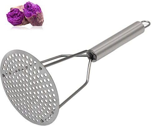 YUANXING Passe-purée en acier inoxydable - pommes terre écrasées - outil cuisine portable en acier inoxydable, ustensiles cuisine pour boue écrasée pour légumes, haricots frits