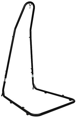 homewell Hängestuhlgestell Hängesessel Gestell Hängemattengestell Hängesitz Gestell Hängematte Hängesessel mit Gestell (Schwarz1)