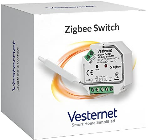 Vesternet Zigbee Smart Switch Module (Neutral Optional) Bundle with Bypass | Smart Home Control In-Wall Switch Module | Compatible with Home Assistant, SmartThings & Hubitat