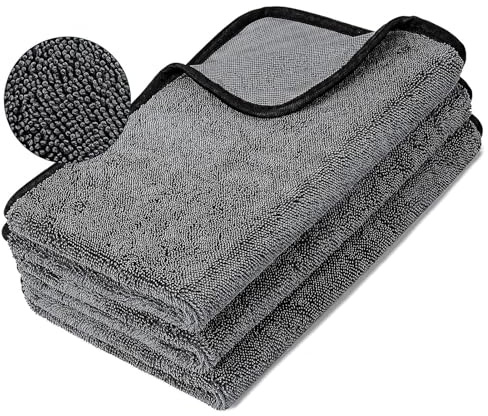 mumisuto Confezione da 3 Panni in Microfibra, Microfibra Panni Pulizia Super Assorbenti, Panno in Microfibra Senza Graffi e Senza Pelucchi, per Casa, Cucina, Auto, Vetri, Pavimenti, 40×60 cm