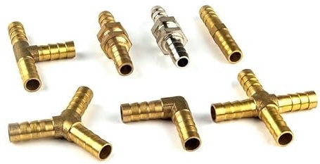 Raccordi a gomito for acqua ad osmosi inversa,Connessioni for tubi flessibili OD,Connettori ad innesto rapido,Attacchi rapidi maschio(Color:A-T type,Size:Barb 12mm)