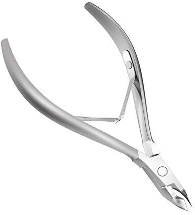 Nagelhautschere Nagelhautschneider-Professionelle Nagelhautschere aus Edelstahl Fein zum Entfernen überschüssiger, eingerissener Haut an Fingern und Zehen, hochwertige Hautzange mit scharfem und glatt