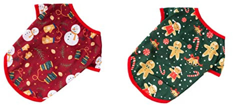TOBBOMEY 2stücke Haustier Weihnachtskostüm Für Hunde Lustige Weihnachtskleidung Für Kleine Hunde Für Partys Und Fotoshootings Leicht Und Bequem Weihnachtsmütze Inklusive