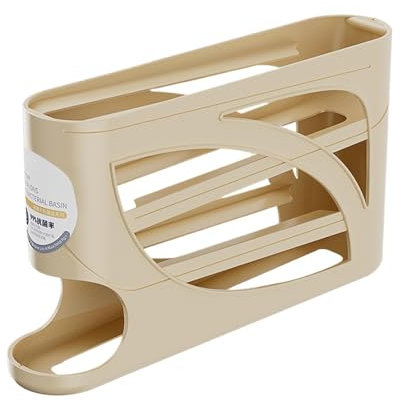 Huevera, hueveras deslizante para frigorífico | Dispensador automático de huevos con estante de 4 niveles - Contenedor de huevos de cocina reutilizable para recoger hasta 30 huevos por gallinero