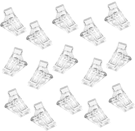 NOLITOY 15piezas Clips Accesorios De Gel Uñas Pinzas Para Manicura Moldeables Ligeros Resistentes Para Mujeres y Niñas