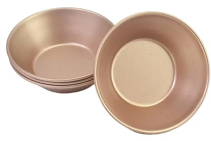 BEBEMOKO 5pcs Egg Tart Moulds Nonstick Baking Cups for Muffin Cupcake