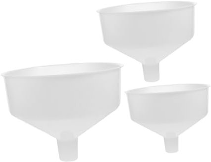 Mobestech 3piezas Embudos Para Trasvasar Aceite y Agua Embudos De Boca Ancha Para Enlatar y Llenar Frascos