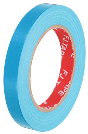 QUARKZMAN tygtejp, 13 mm x 41 m vävtejp, pakettejp, reparationstejp för reparation, fastsättning, buntning, förstärkning och tätning, turkos