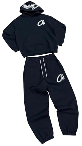 Herren-Trendy Hoodie und Hosen Set, komfortable Casual Sports Hoodie