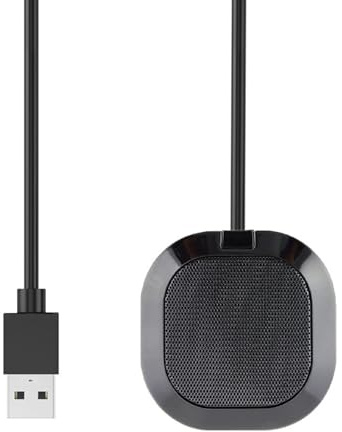 Zkydhbd Micrófono de computadora portátil USB para conferencia, base antideslizante, condensador omnidireccional, micrófono de PC para reuniones en línea, grado omnidireccional, condensador de