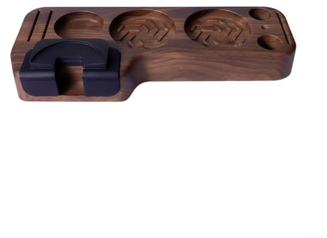 Stazione di pressatura per caffè espresso per portafiltro 51 53 58 mm, porta utensili da caffè con organizer distributore, supporto per manomissione e supporto per schermo a disco, spazzola per Stor