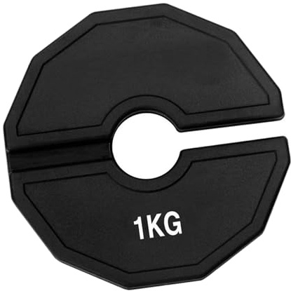 PETSOLA Micro Manubri con Dischi Frazionari, Peso Frazionato in Gomma, Facili Da Trasportare, Adatti per L'allenamento a Casa, 1 Kg