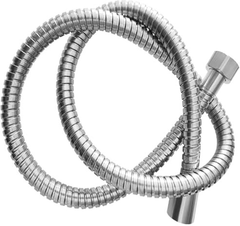 1.0-Meter Acciaio Hi Flow Doppio Interblocco In Acciaio Placcato Doccia Tubo Flessibile Sostituzione Doccia Tubo (1,00 M)