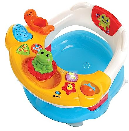 VTech - Aquasilla 2 en 1, Silla de baño y Panel de Actividades, Juguete para Jugar Dentro y Fuera del Agua, Multicolor (80-515422)