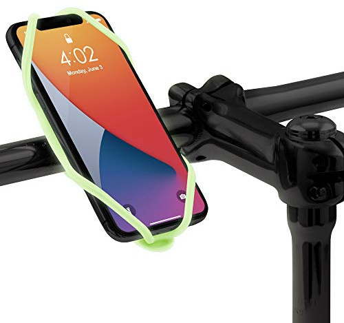 Bone Collection Face ID kompatibel cykel telefonhållare för handtagsfäste 5,8 tum – 7,2 tum smartphones, ultralätt cykel telefonmontering, cykel slips 4 (4:e generationen)