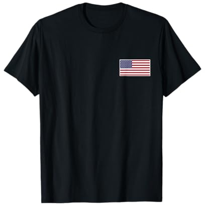 Bandiera Americana USA Flag Bandiere Stati Uniti Uomo Donna Maglietta